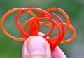 400GRAM Red Rubber Bands, by Better Office Products, Size 33,Non-Latex Heavy Duty Bands (5" x 1/8", Red), Bright Red Rubber Bands. 
