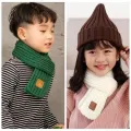 om ids Scarf o s aby Winter nitted Wool Scarf Solid Color Women Scares Children e Collar Warmer Accessories. 