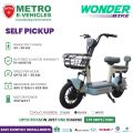METRO Wonder Bike Electric Scooter E-bike - BLUE / BLACK / WHITE. 