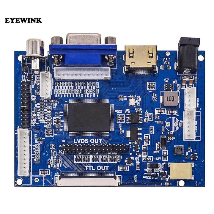 Lcd Display Ttl Lvds Controller Board Hdmi Vga 2av 50pin For At070tn90 92 94 Support Automatically Vs-Ty2662-V1