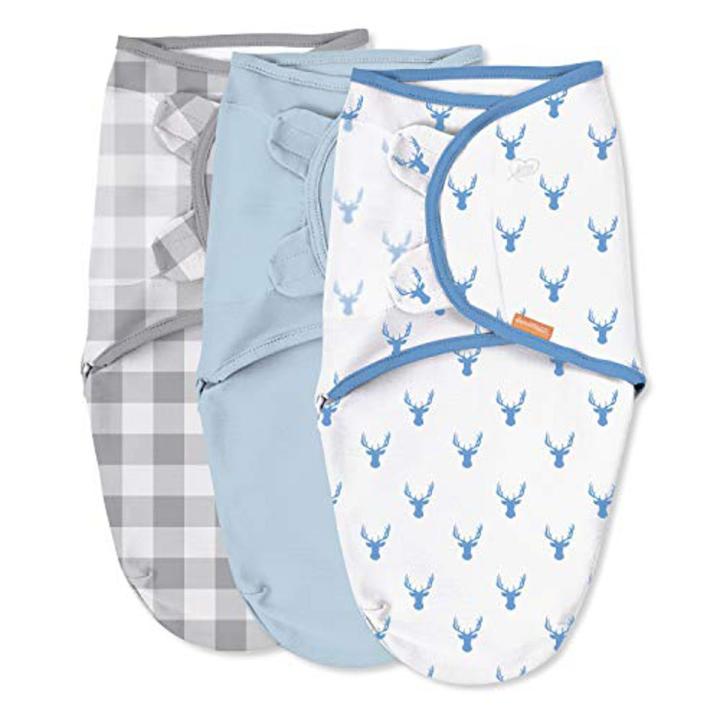 Newborn Baby Infant Kids Soft Swaddle Wrap Blanket Sleeping Bag in Multicolor