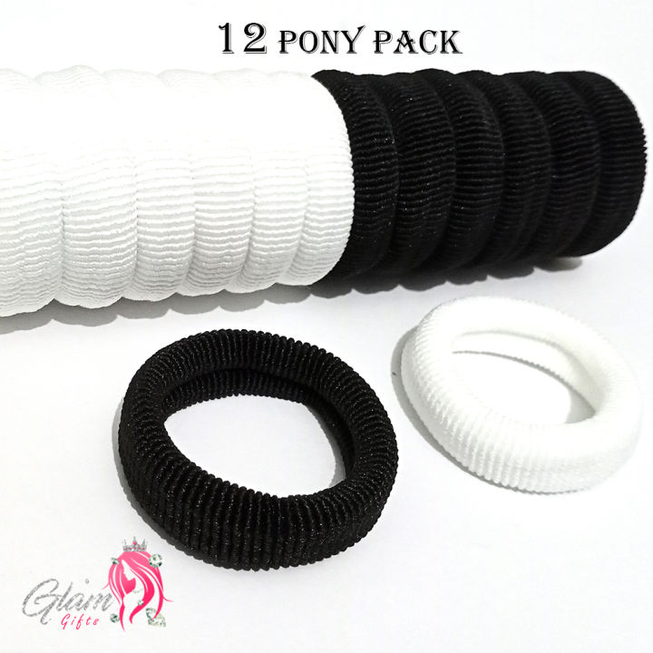 12pcs%20Black%20&%20white%20Pony%20Band%20for%20Girls%20Hair%20Accessories%20Head%20wear%20-%20Image%204