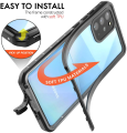 Redpepper Waterproof Case for Samsung Galaxy S20 Plus  Galaxy S20 plus Waterproof Case with Built in Screen Protector Case black. 