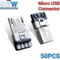 10/50 PCS 4 Pin Micro/Type-C USB Connector Tail USB Plug Socket Terminals Mobile Data Cable Male Connector. 