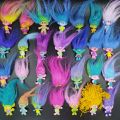 2Pc/5Pc/10Pcs/lot Traoolls Figures Poppy Branch Action Figure Toy Set New Movie Trolls Figurine Doll Animation Model Toys. 