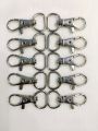 6,12 pcs 40mm Silver, K.C Gold Swivel Clasp Trigger Snap Hook 40mm Lock for Keychains, Bags, Belts, and DIY Crafting Accessories - Durable Metal Clip for Jewelry Making | Sturdy Metal Clasp with 360-Degree Rotation. 