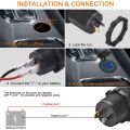 12v usb outlet-1 x Car Charger Adapter
1 x Wire with 10A fuse(Cable length 60CM)-Black. 