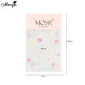 Monja 5D Nail Stickers Cute Embossed Flowers Reliefs Adhesive Decals Floral Leaf Pattern Gel Polish DIY Nail Art Decoration Tool. 