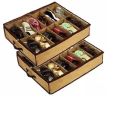 Pack Of 2 - Amazing Shoe Rack Shoe Shelf Shoe Storage + Shoe Under Bed Closet Organizer. 