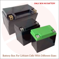 LI'VOLT High Quality Thick Plastic Battery Box for Lithium Cells 18650,32700 available in 3 sizes.12v Battery Box for Bikes and for Water Proofing Battery. 