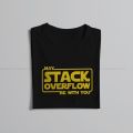 Stack Overflow With You TShirt For Men Linux Operating System Clothing Style Polyester T Shirt Comfortable. 