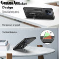 For Redmi 12C case Hidden bracket with hard armor full protection case For Mi Xiaomi Redmi 12C Back cover. 