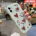 JIUMOO For Samsung galaxy A11 M11 Case Heart-Shaped Chocolate Pattern New Colour Macaroon Wave Border Soft Clear Shockproof Phone Cases Creative Camera Transparent Casing Silica Gel Protective Cover. 