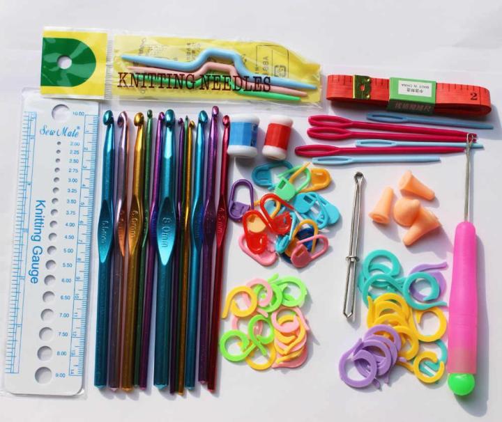 Basic%20Sewing%20Knitting%20Tools%20Set%20Aluminum%20Crochet%20Hooks%20Needles%20Set%20Stitches%20knitting%20Needles%20Craft%20Weave%20Accessories%20With%20Case%20-%20Image%202