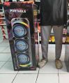 Big DJ Bluetooth Speaker 🔊 | Dual Wireless Mic 🎤 | 8×3 Inch | Heavy Bass | LED Party Lights. 