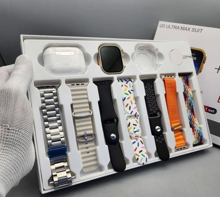 I20%20Ultra%20Max%20Smart%20Watch%202.3%20Inch%20Large%20Screen%2010%20in%201%20Box%20with%207%20Straps%20and%20AirPods%202%20-%20Image%2010