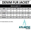 Atlantic Star Mens Denim Fur Blast Jacket Double Pocket Blue Colour 100% Pure Denim Fabric For Mens & Boys - Code# (MDJ-147). 