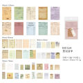 100 Pcs Vintage Scrapbook Paper Journaling Scrapbooking Supplies Kit Aesthetic Decorative Craft Paper. 