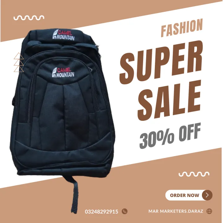 "Camel%20Mountain%20Bags:%20Original%20Design%20for%20Boys%20and%20Girls,%20Men's%20School%20and%20Travel%20Backpacks%20-%20Durable,%20Stylish,%20and%20Perfect%20for%20College,%20University,%20and%20Everyday%20Use"%20-%20Image%202