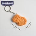 Food Keychain Realistic Fried Chicken Keychain Cute Food Pendant for Bags Keys Popular in Asia Simulated Food Decoration. 