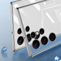 Relaxtoo For Samsung Galaxy S23 Ultra Magnetic Wireless Charging Plating Cover For Samsung Galaxy S23ultra Transparent Protection Shockproof Case. 