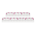 1/2pcs Preventing Myopia Ruler Creative Plastic With Wavy Line Scale Ruler Transparent Straight Rulers School Office Stationery Supplies. 