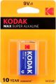 KODAK Max 9Vx1 Super Alkaline Power Battery. 