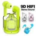 Air 31 Airpods Wireless Bluetooth Earbus with crystal Transparent case with Type C Charging|Earbuds BLUETOOTH 5.3 | New Model AIR 31|HEAVY BASS STEREO|NOISE REDUCTION|SPORTS HEADSET WITH MICROPHONE. 