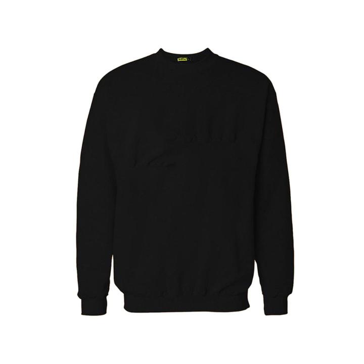 Sharrys Mens Sweatshirt Basic Plain Pullover Fleece Sweatshirt For BoysnNew arrivals Casual Winter Wear ( Black  )