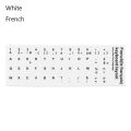 Non Degumming French Alphabet Layout Russian English Laptop PC Multi-Language Keyboard Decal Keyboard Stickers Letter Protective Film Alphabet Button Layout. 