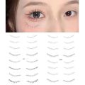 Natural-looking Eyelash Stickers Waterproof Eyelash Tattoo Stickers 8 Pairs/sheet Natural Soft Gentle False Lashes for Eye Makeup No Irritation. 