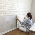 3D Self-Adhesive Brick Wall Panels Faux Foam Brick Wall Stickers/Brick Wallpaper for Living Room/TV Walls/Sofa Background Wall Decor. 