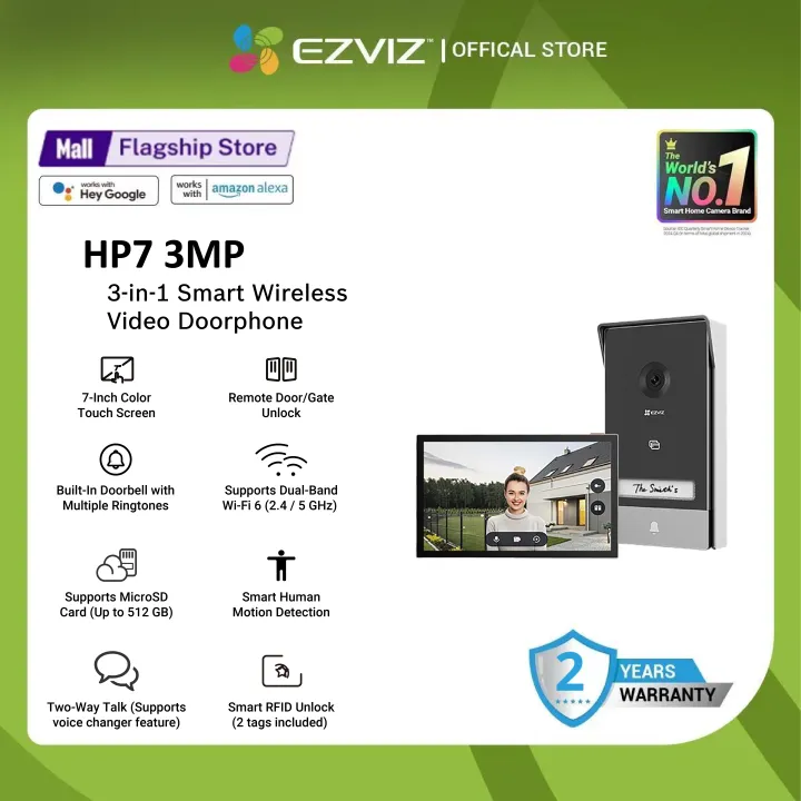 Ezviz%20by%20Hikvision%20HP7%203MP%20Smart%20Wi-Fi%20Video%20Doorphone%20Intercom%20system%20Camera%20with%20Doorbell%207-Inch%20Color%20Touch%20Screen,Person%20Detection,2-Way%20Talk,Smart%20RFID%20Unlock,Remote%20Door%20Unlock,%20Remote%20Control%20via%20EZVIZ%20App,Weatherproof,%20Supports%20512GB%C2%A0Local%C2%A0Storage%20-%20Image%202