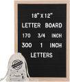 WOODEN LETTER BOARD WITH CHANGEABLE LETTER SET WOODEN FELT BOARD WITH STAND JUTE POUCH AND SCISSORS. 