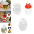 Kimchi Jar Traditional Stable Fermentation Crock Food Containers Clear with Inner Lid Sichuan. 