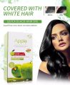 Apple Hair Color Cream Chemical free Original Gray Coverage Hair Dye, Natural Black 500x2ml (Apple 96). 