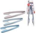 Chumta tong 3pcs Food Serving Tongs - Plastic Nesting Mini Tongs- for snack / candy / salad / bread / cake. 