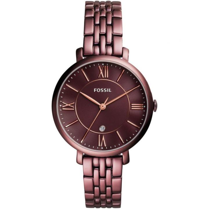 Fossil Jacqueline Brown Dial Brown Stainless Steel Watch For Women ES-4100