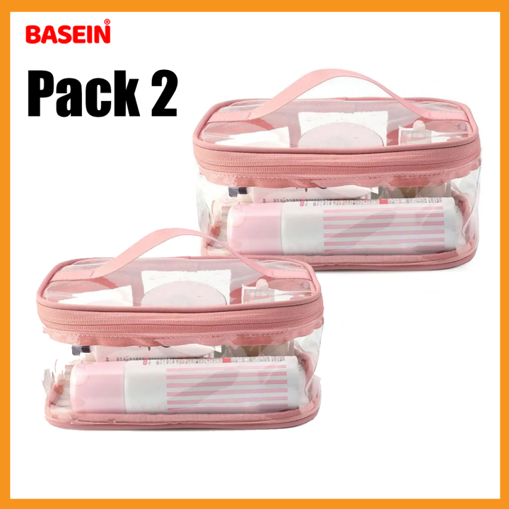 Pack of 2 Portable Makeup Bag Makeup Box Cosmetic Bag Organizer Makeup Storage Jewellery Vanity Box