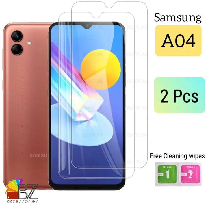 Pack%20of%2002%20-%20Samsung%20A04%20-%20Polish%202.5D%20Tempered%20Glass%20Screen%20Protector-%20Premium%20Quality-%20With%20cleaning%20wipes%20-%20Image%207