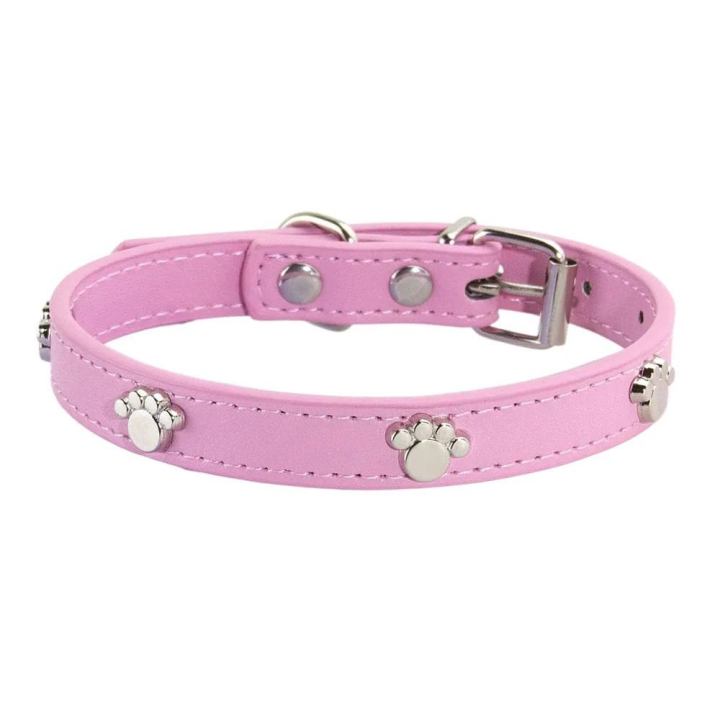 Dog%20Collar%20Leather%20Lead%20Small%20Dog%20Collar%20Puppy%20Supplies%20Pet%20Accessories%20Paws%20Leather%20Collar%20-%20Image%208