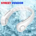 STREET VENDOR Bladeless Neck Fan Rechargeable USB Portable Cooling Fan Dual Airflow Personal Fan For Outdoor And Office Use. 