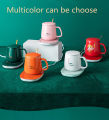 Multipurpose 350 ML 55℃ Intelligent Constant Thermostatic USB charging Ceramic Coffee Mug Warmer, USB coaster Warmer Pad Electric Beverage Warmer with Auto Shut Off and Heating Function Electric Beverage Warmer Plate 220V 15W. 