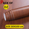 Wooden Wallpaper Sheet Sticker Self Adhesive WaterProof PVC Wallpaper For Kitchen, Cabinets, room, Walls and Furniture. 
