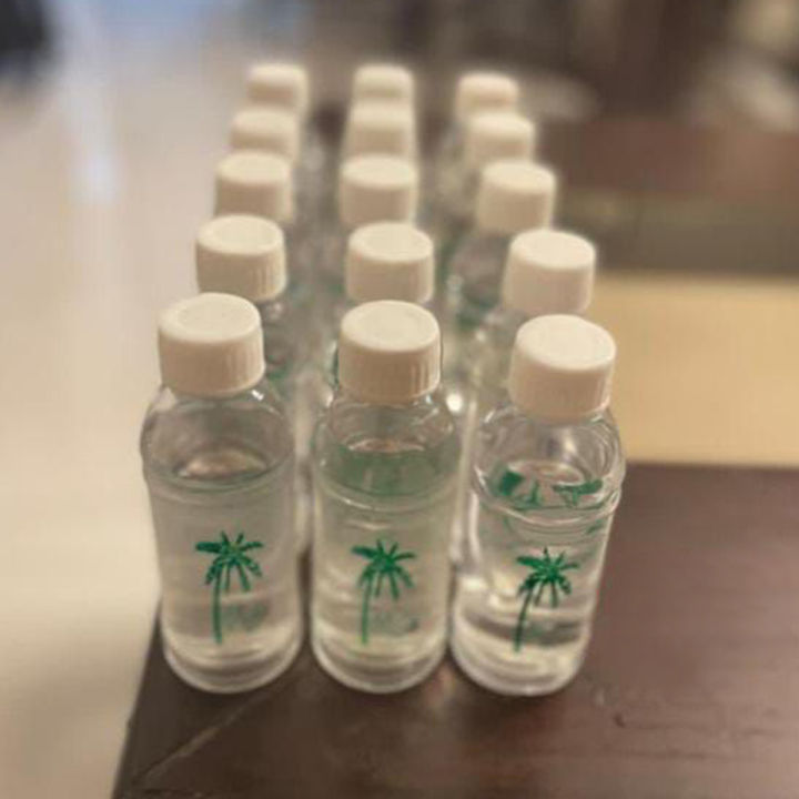 Aby Zam Zam Empty Bottle 100ml Pack of 12 Plastic Bottles with Fabric Cover for Liquid Storage