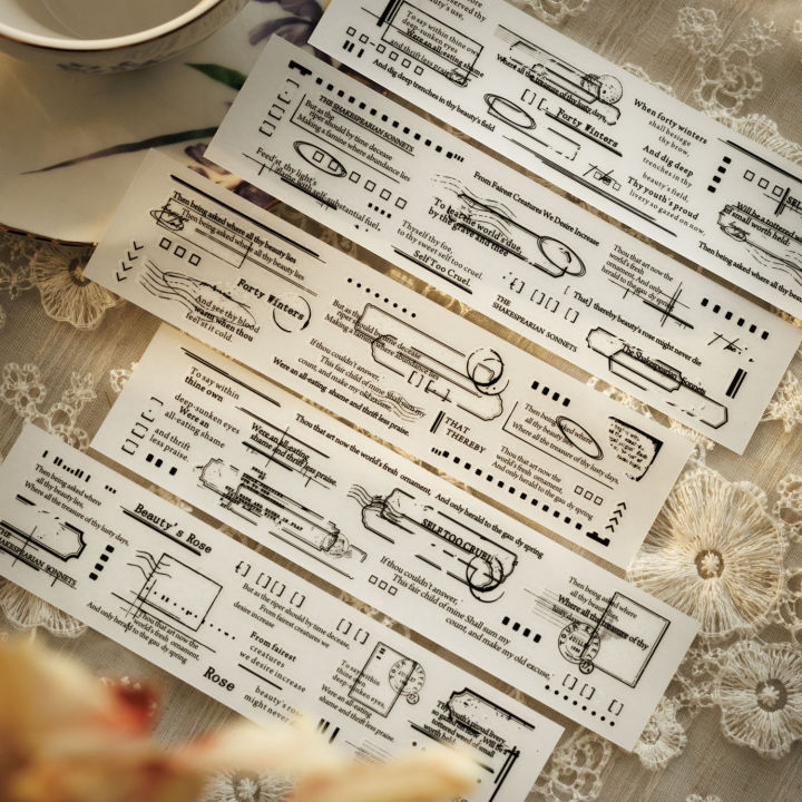 Panda Online 5 Pcs Sequence Series Stickers Scrapbooking