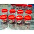 Pack of 4/8/12 Multipurpose Interlock Food Spices Sauce Storage Jars 300ml Refrigerator Container 3x3 inches. 