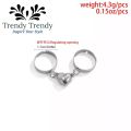 Trendy Trendy 1 Pair Heart Magnetic Love Ring For Couple Adjustable Rings For Girls Unisex Rings Broken Heart Ring For Couple. 