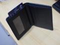 Black Leather Slim Card Holder For Men & Women wallet (Ayesha Gul collection). 
