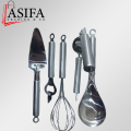 13 Piece Kitchen Utensil Set Gift Pack Premium Quality  Cooking Tools Stainless Steel Cutlery Set Include Stand / Strainer / Pizza slicer / Bottle Opener / Knife Sharper / Potato Peeler / Pizza Server / Lemon Squeezer (Asifa Trading & CO). 
